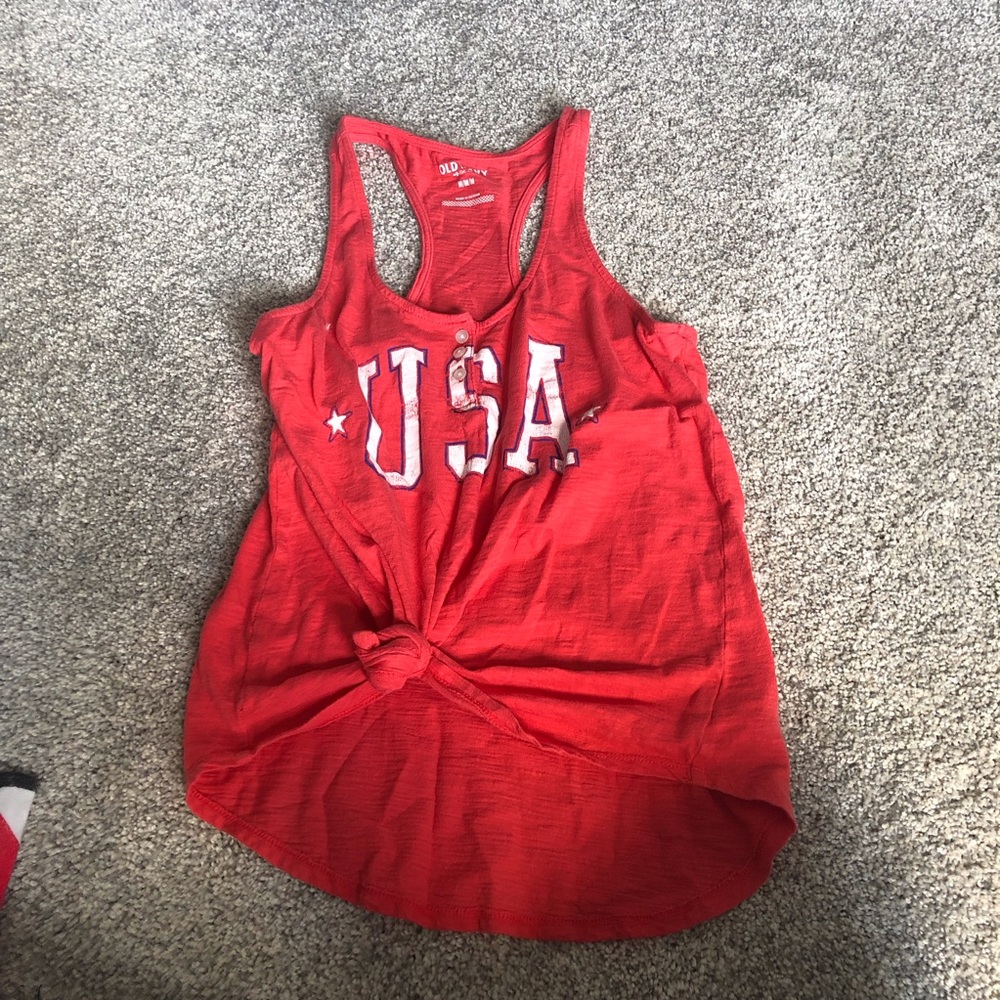 Pink old navy tank top